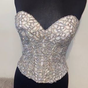 COPY - Martina Liana-Ciara crystal bodice with moonstones